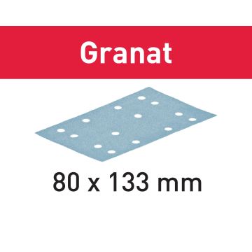 Smilšapapīra loksnes Granat STF 80x133 P40 GR/50