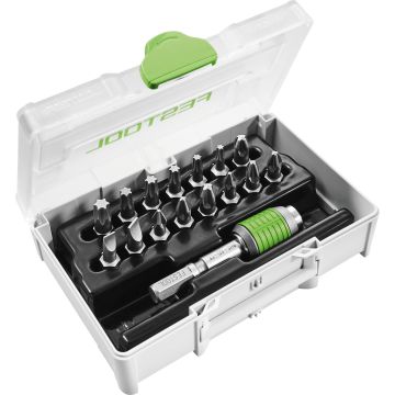 Uzgaļu sortiments SYS3 XXS CE-MX BHS 60 visām Festool akumulatora urbjmašīnām ar FastFix savienojum