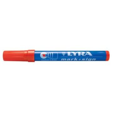 Marķieris sarkans 2-6mm plakans
