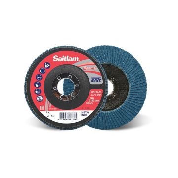 96702 Lameļu slīpdisks 125mm K60 Z Metālam, INOX SAIT-FK