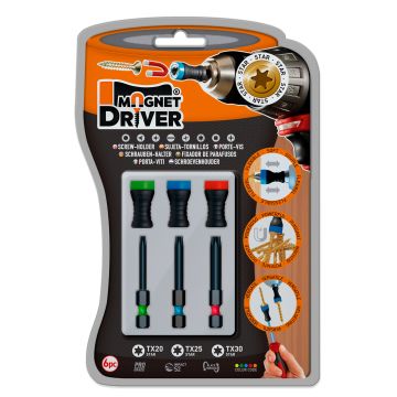 MAGNET DRIVER® 3+3 B33 TX 20, 25, 30  SKRŪVES TURĒTĀJS
