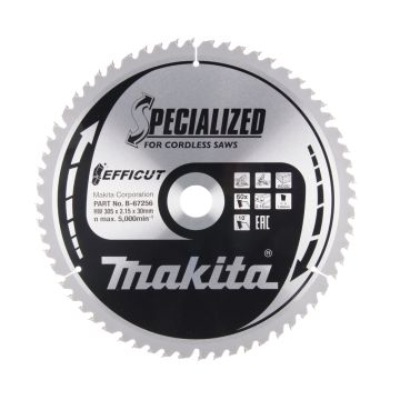 T.C.T. Zāģripa kokam 305X2.15X30mm 10° T60 EFFICUT