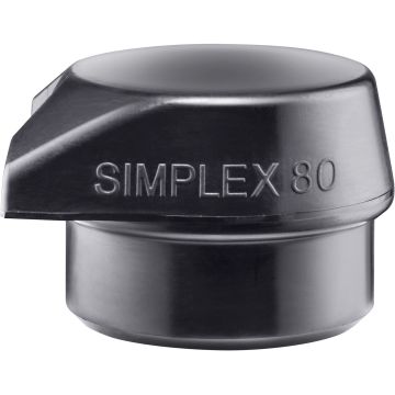 HALDER SIMPLEX ieliktnis Gumijas kompozīcija, melna, ar "Stand Up" 80mm