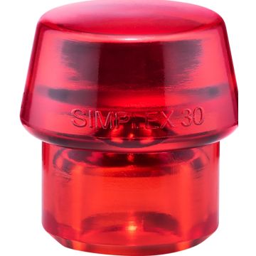 HALDER SIMPLEX ieliktni Plastmasa, sarkans ciets 30mm