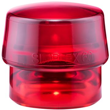 HALDER SIMPLEX ieliktni Plastmasa, sarkans ciets 60mm