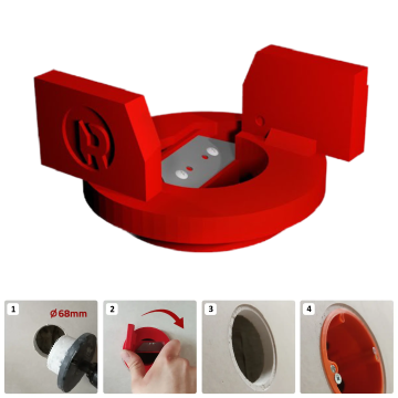 Rotazor 68mm ģipškartona frēze